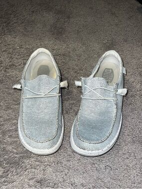 Hey Dude Stone White Slip-On Sneakers
